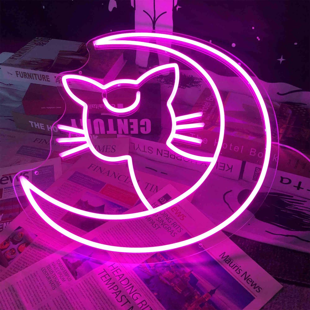 HDJSign - Sailor Moon Kitty Anime Neon Sign HDJ Sign