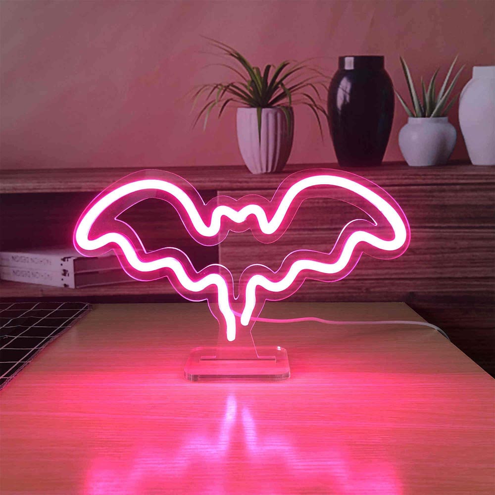 HDJSign - Small Bat USB Neon Sign HDJ Sign