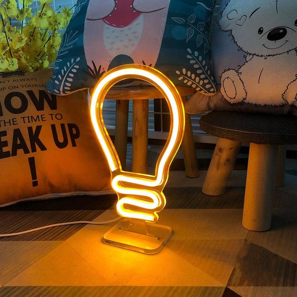 HDJSign - Small Bulb USB Neon Sign HDJ Sign