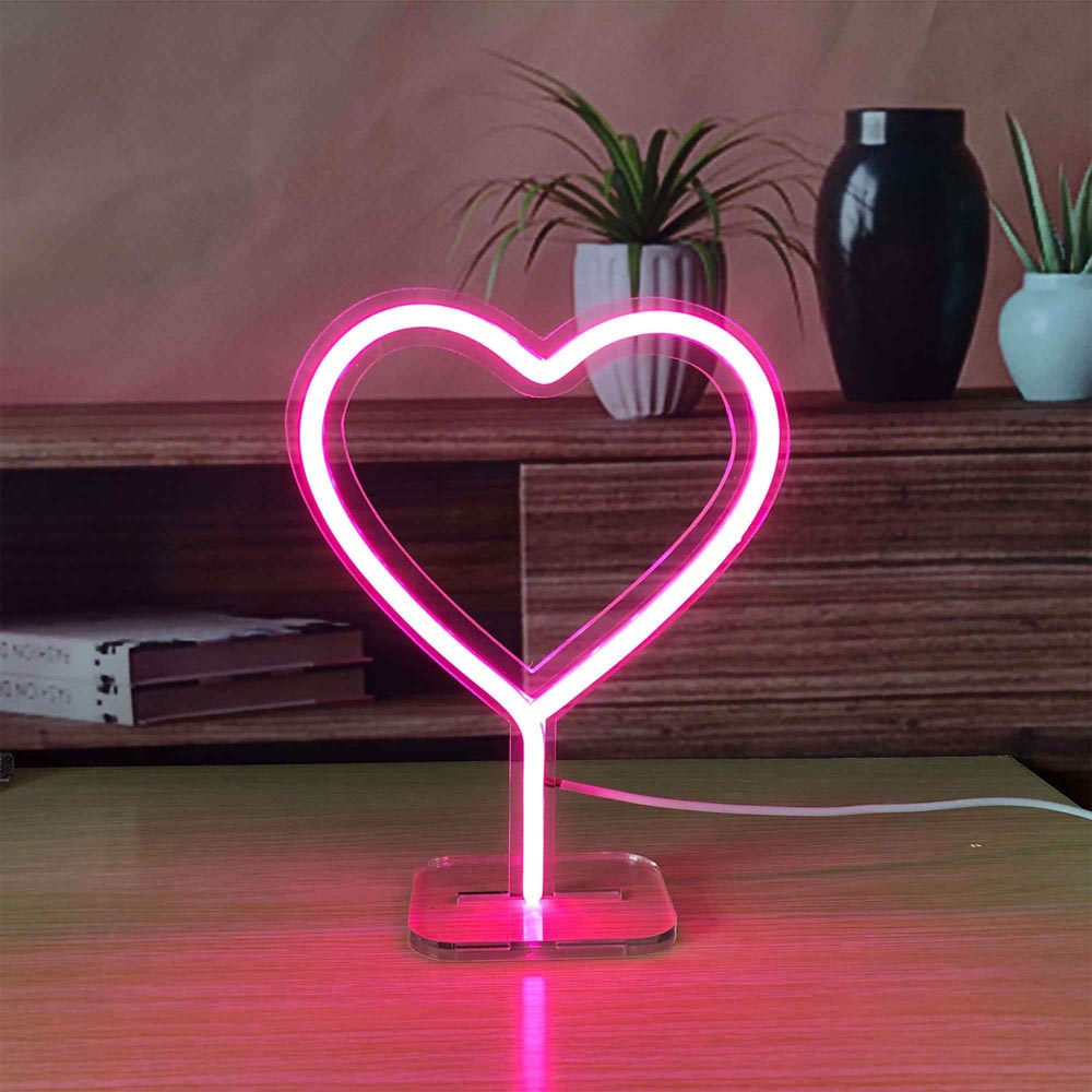 HDJSign - Small Heart USB Neon Sign HDJ Sign