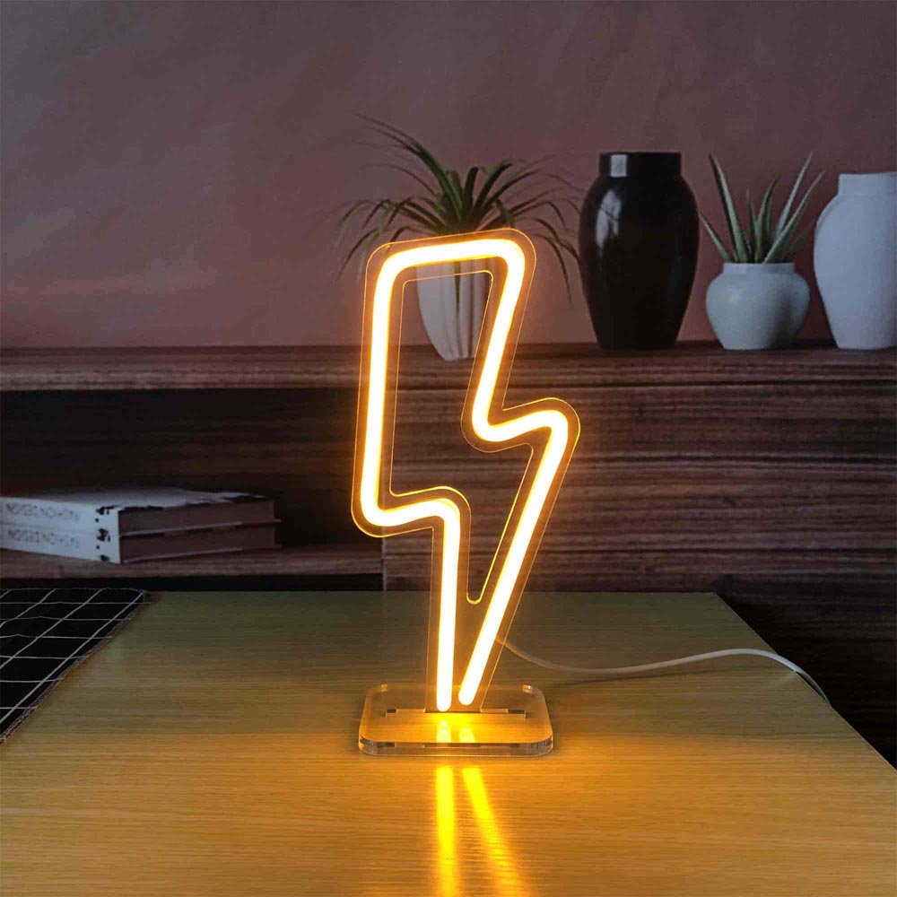 HDJSign - Small Lightning USB Neon Sign HDJ Sign