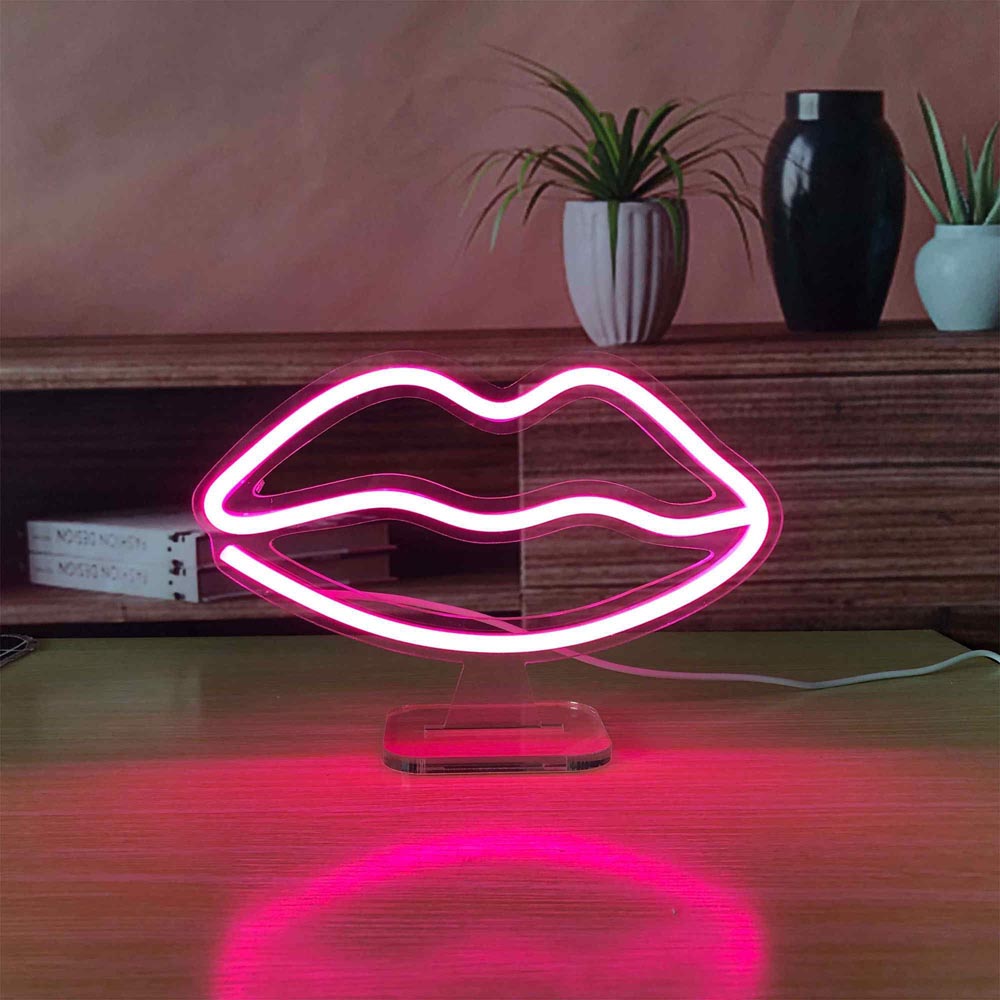 HDJSign - Small Lips USB Neon Sign HDJ Sign