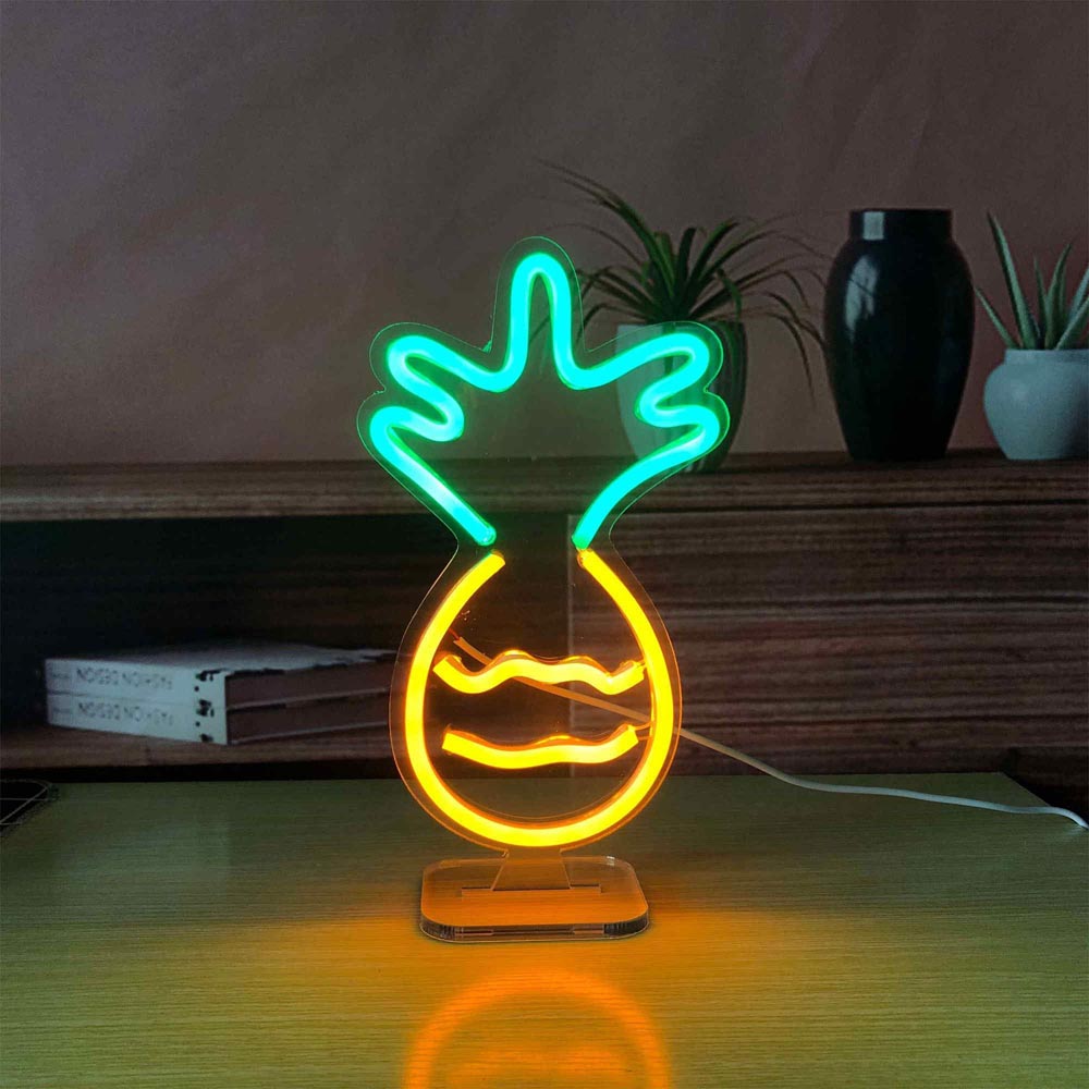 HDJSign - Small Pineapple USB Neon Sign HDJ Sign