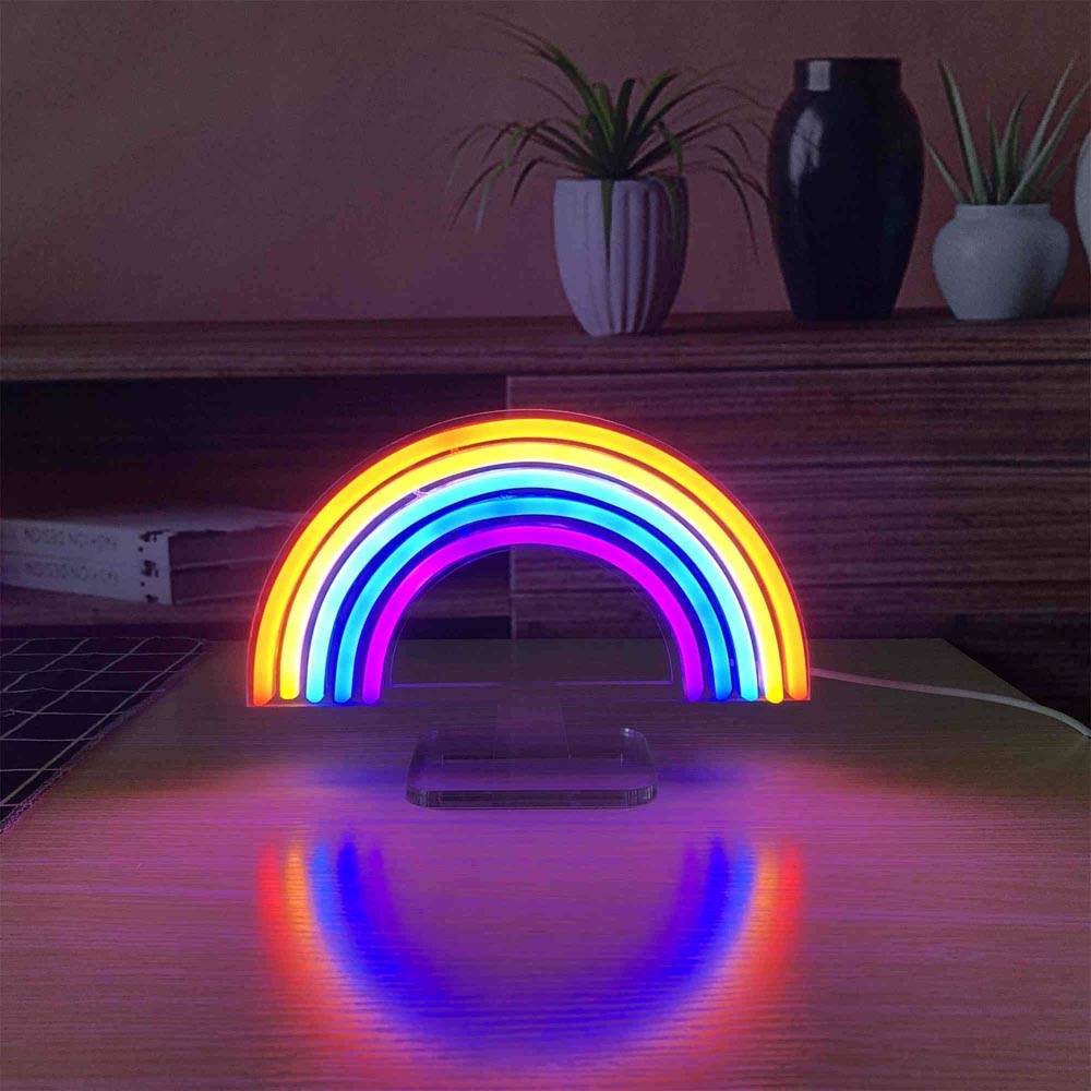 HDJSign - Small Rainbow USB Neon Sign HDJ Sign