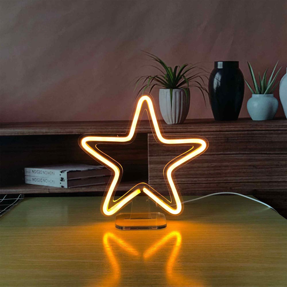 HDJSign - Small Star USB Neon Sign HDJ Sign