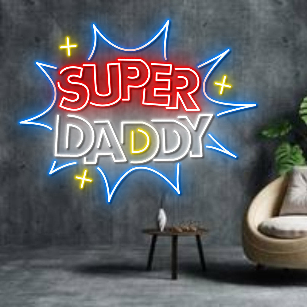 HDJSign - Super Daddy Home Neon Sign HDJ Sign