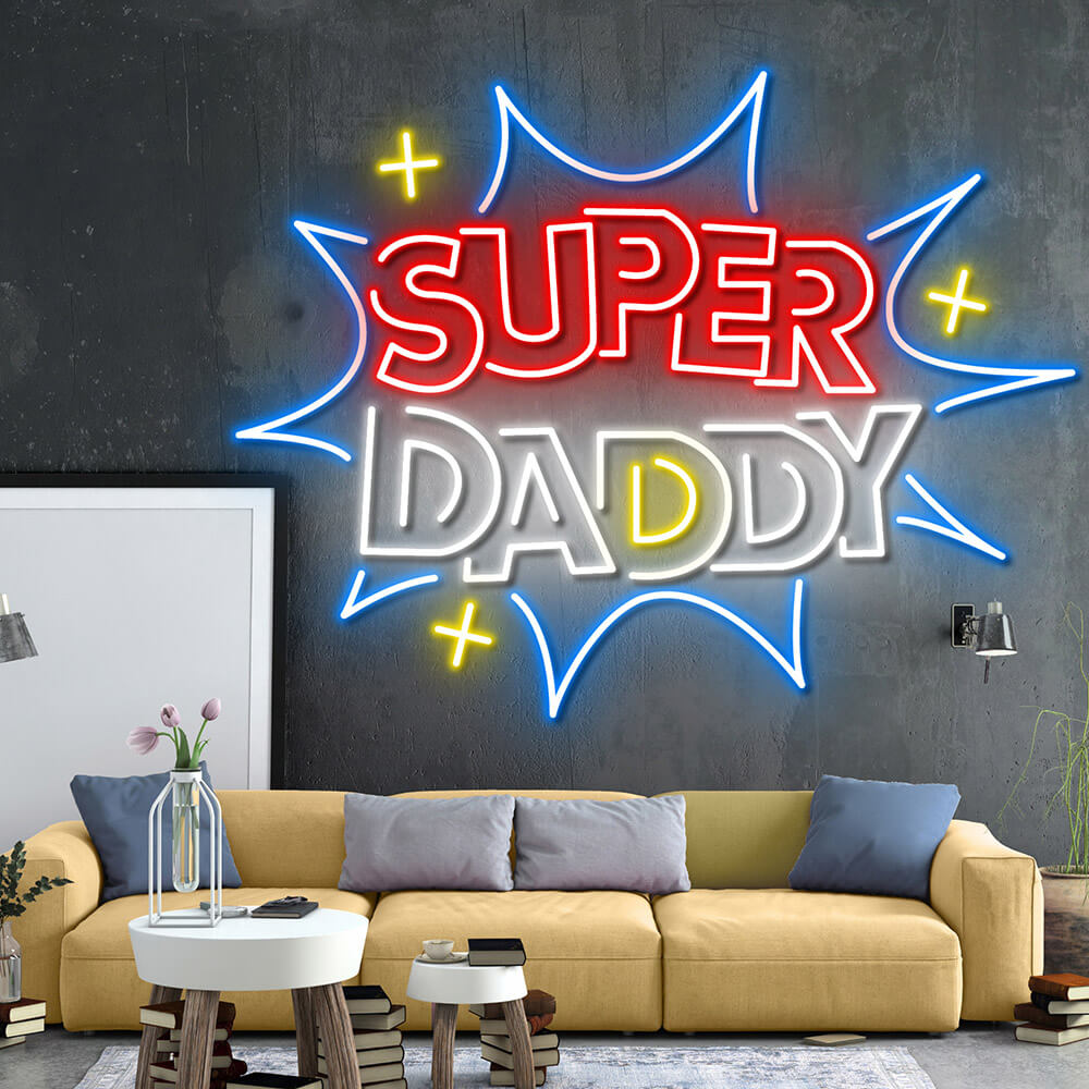 HDJSign - Super Daddy Home Neon Sign HDJ Sign