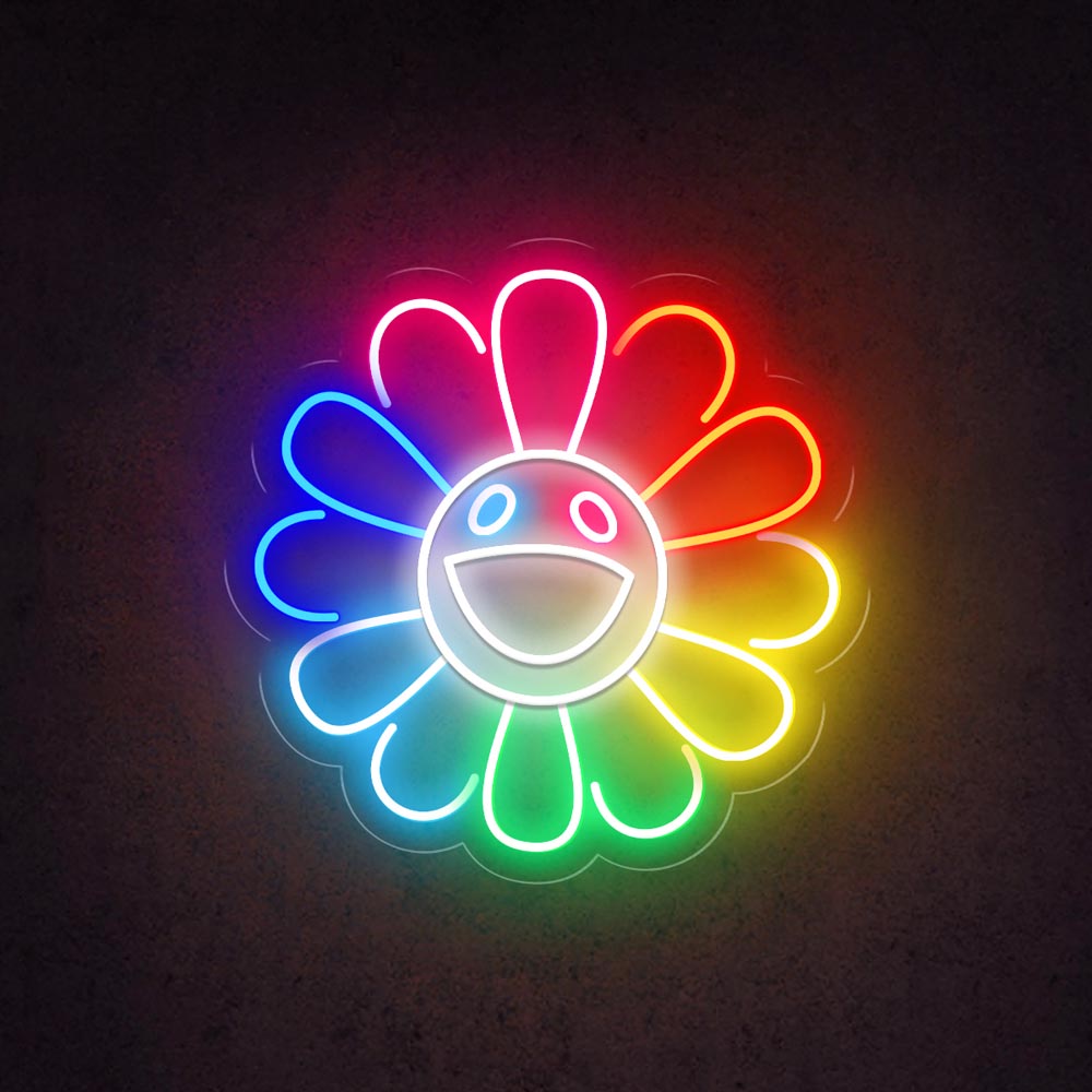 HDJSign - Takashi Murakami Flower Anime Neon Sign HDJ Sign