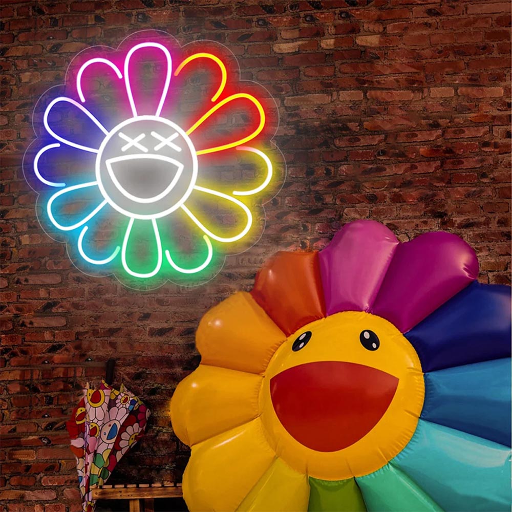 HDJSign - Takashi Murakami Flower Anime Neon Sign HDJ Sign