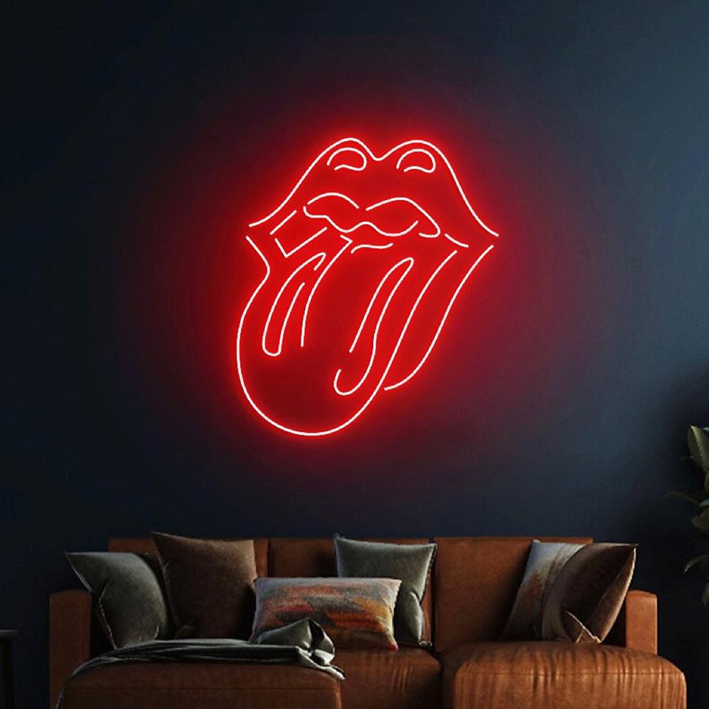 HDJSign - The Rolling Stones Rock Band Music Neon Sign HDJ Sign