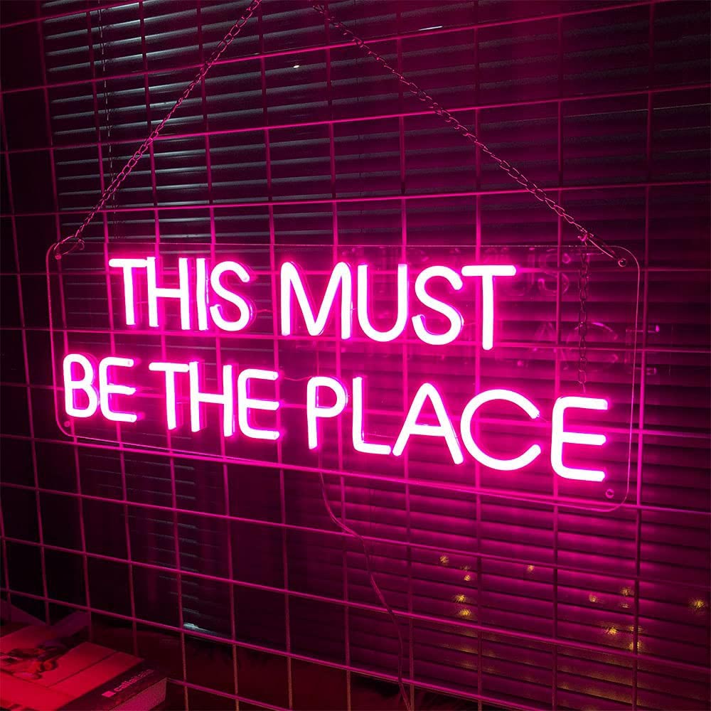 HDJSign - This Must Be The Place Quote Neon Sign HDJ Sign