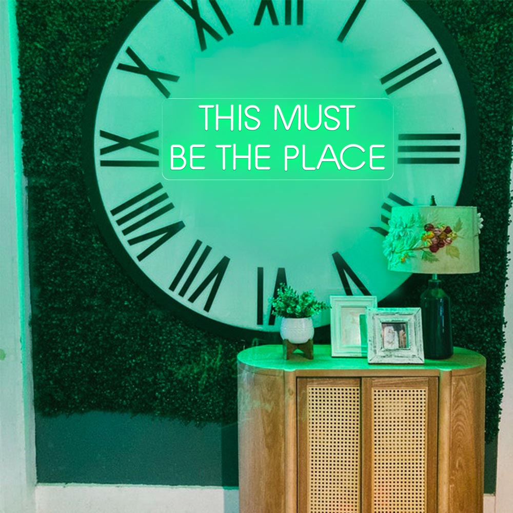 HDJSign - This Must Be The Place Quote Neon Sign HDJ Sign