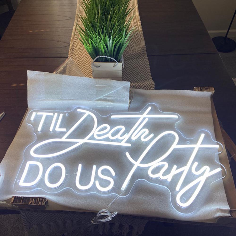 HDJSign - Til Death Do Us Party Wedding Neon Sign HDJ Sign