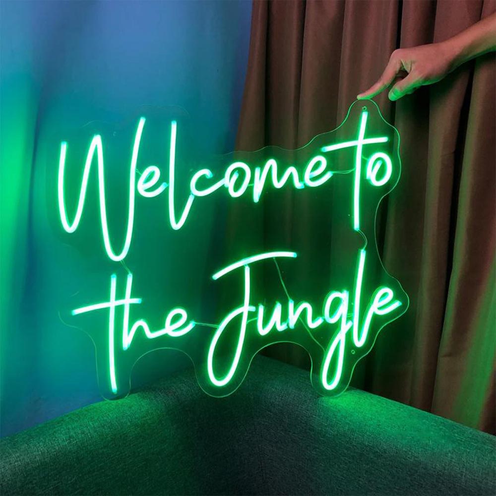 HDJSign - Welcome to The Jungle Quote Neon Sign HDJ Sign