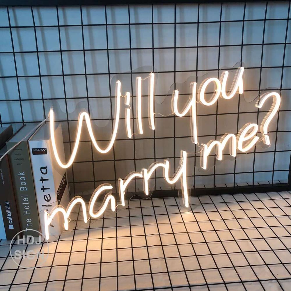 HDJSign - Will You Marry Me? Wedding Neon Sign HDJ Sign