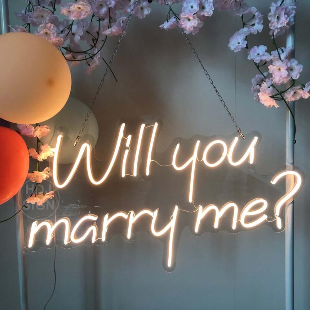 HDJSign - Will You Marry Me? Wedding Neon Sign HDJ Sign