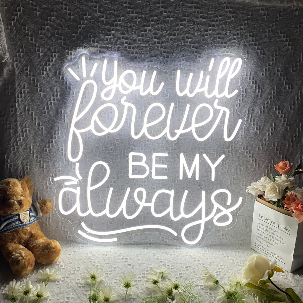 HDJSign - You Will Forever Be My Always Wedding Neon Sign HDJ Sign