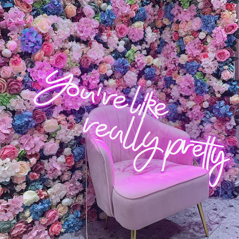 HDJSign - You're Like Really Pretty Salon Neon Sign HDJ Sign