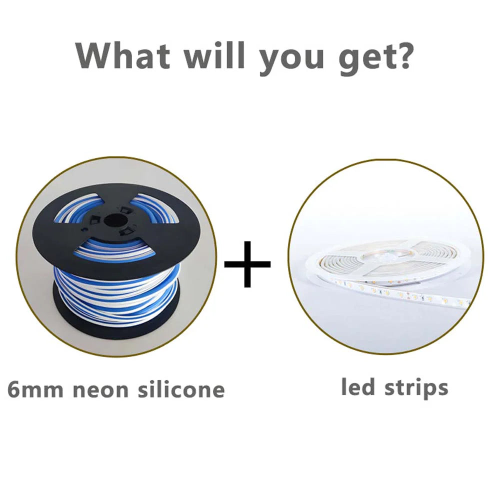 LED STRIP FOR NEON LIGHT AND SEPARATE SILICONE NEON FLEX RUBBER COVER HDJ Sign