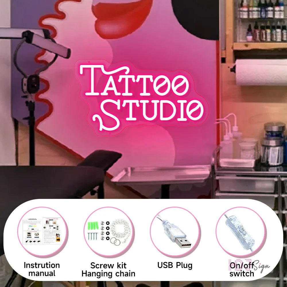 TATTO LED Neon Light | Tattoo Studio Salon Shop Neon HDJ Sign