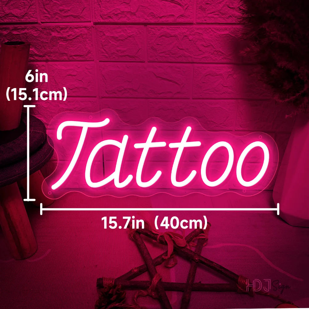 TATTO LED Neon Light | Tattoo Studio Salon Shop Neon HDJ Sign