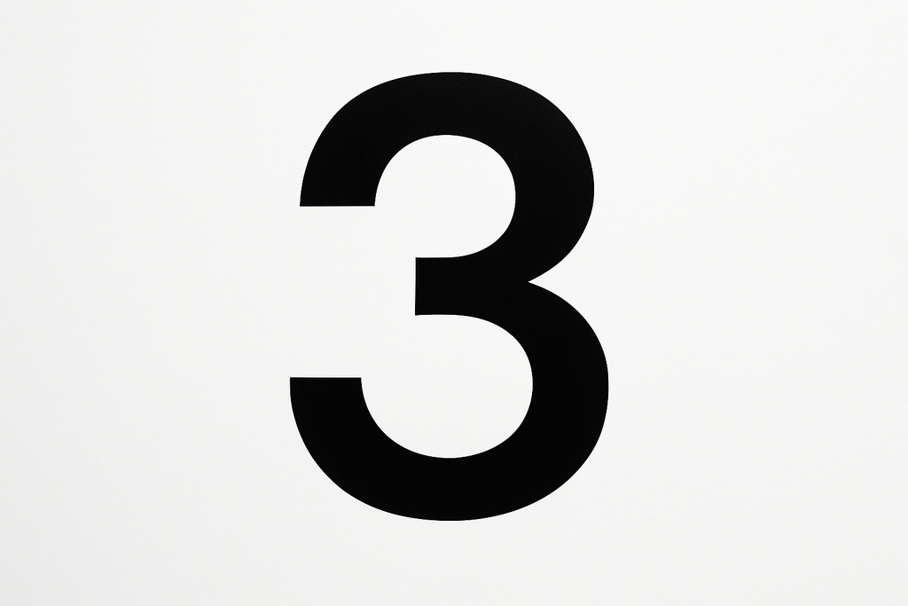a number show three