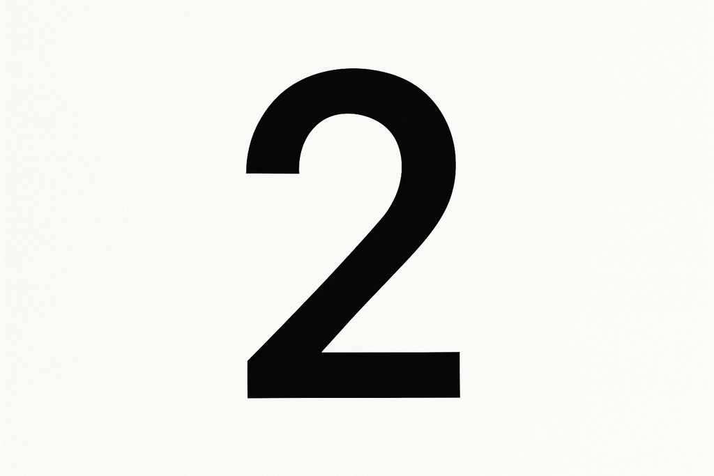 a number show two