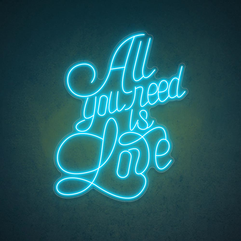 HDJSign - All You Need Is Love Wedding Neon Sign HDJ Sign