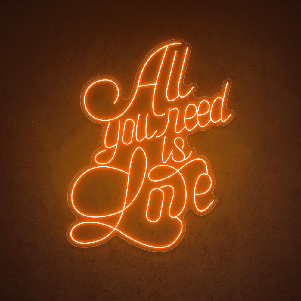 HDJSign - All You Need Is Love Wedding Neon Sign HDJ Sign