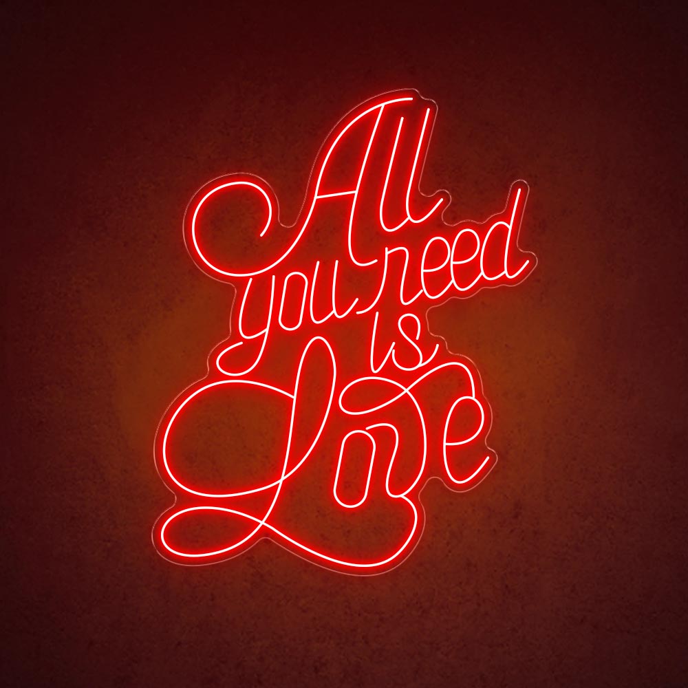 HDJSign - All You Need Is Love Wedding Neon Sign HDJ Sign