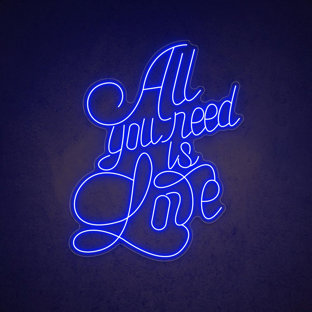 HDJSign - All You Need Is Love Wedding Neon Sign HDJ Sign