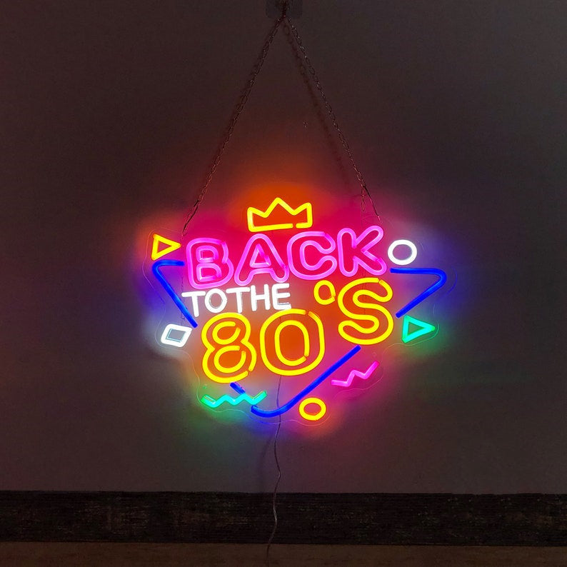 HDJSign - Back to The 80s Bar Neon Sign HDJ Sign