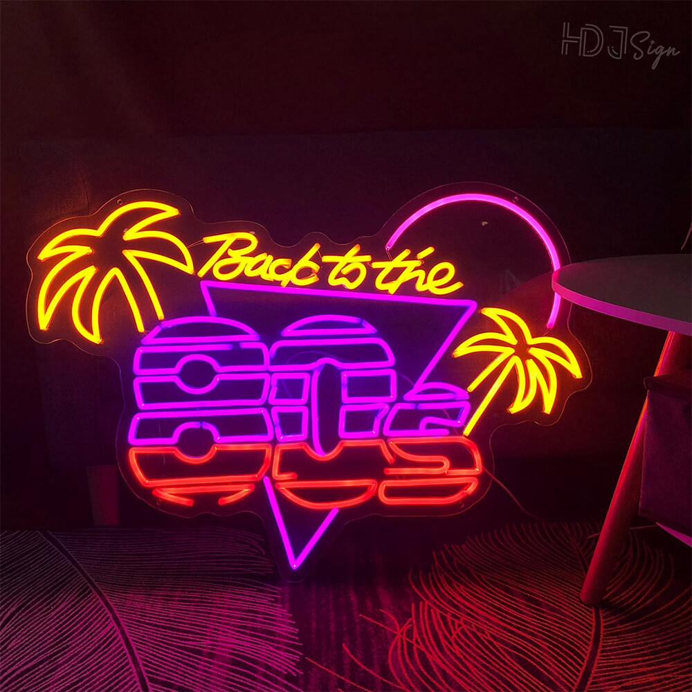 HDJSign - Back to The 80s Bar Neon Sign HDJ Sign