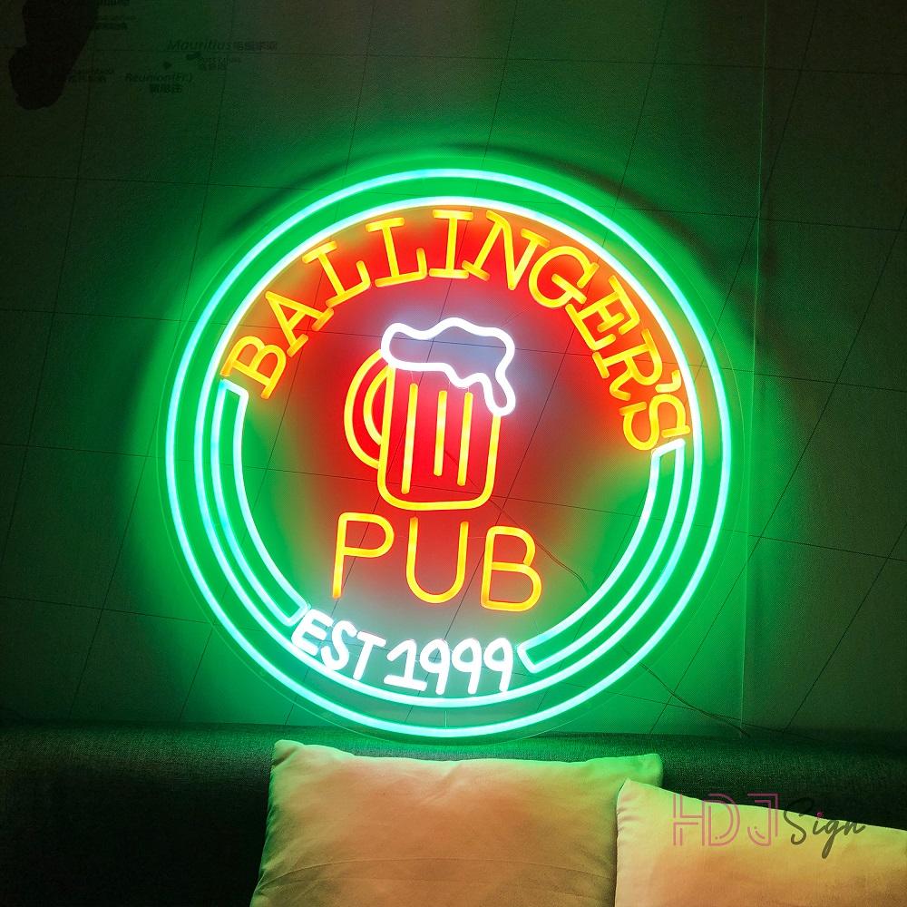 HDJSign - Custom Beer Pub Bar Neon Sign HDJ Sign