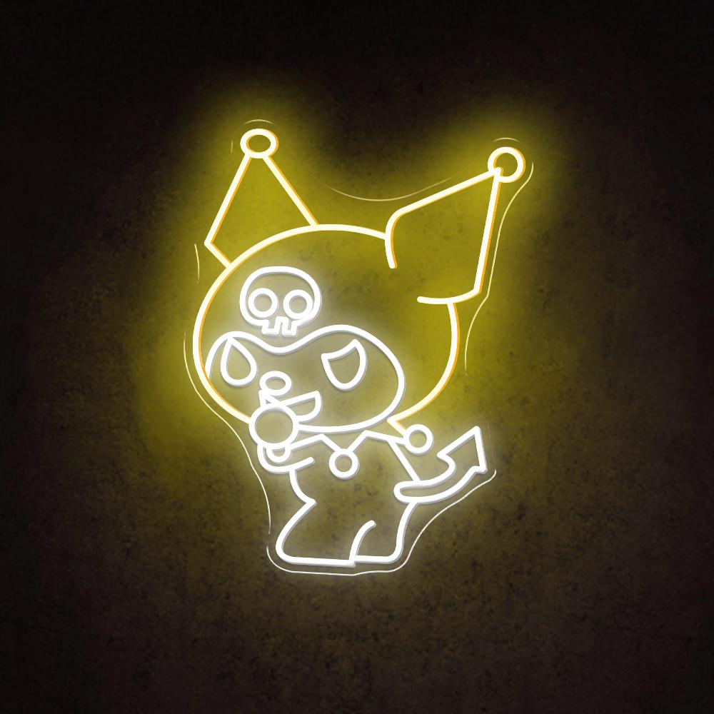 HDJSign - Cute Sanrio Kuromi Anime Neon Sign HDJ Sign