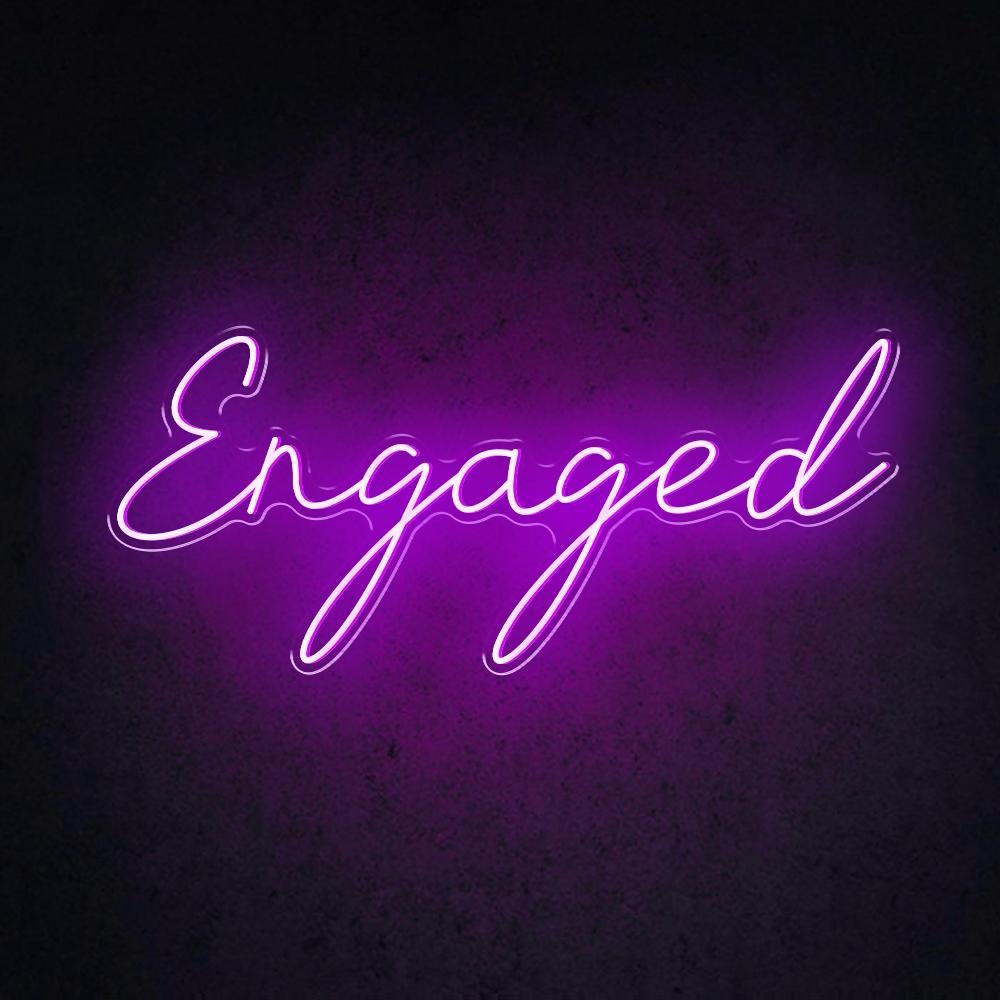 HDJSign - Engaged Wedding Neon Sign HDJ Sign