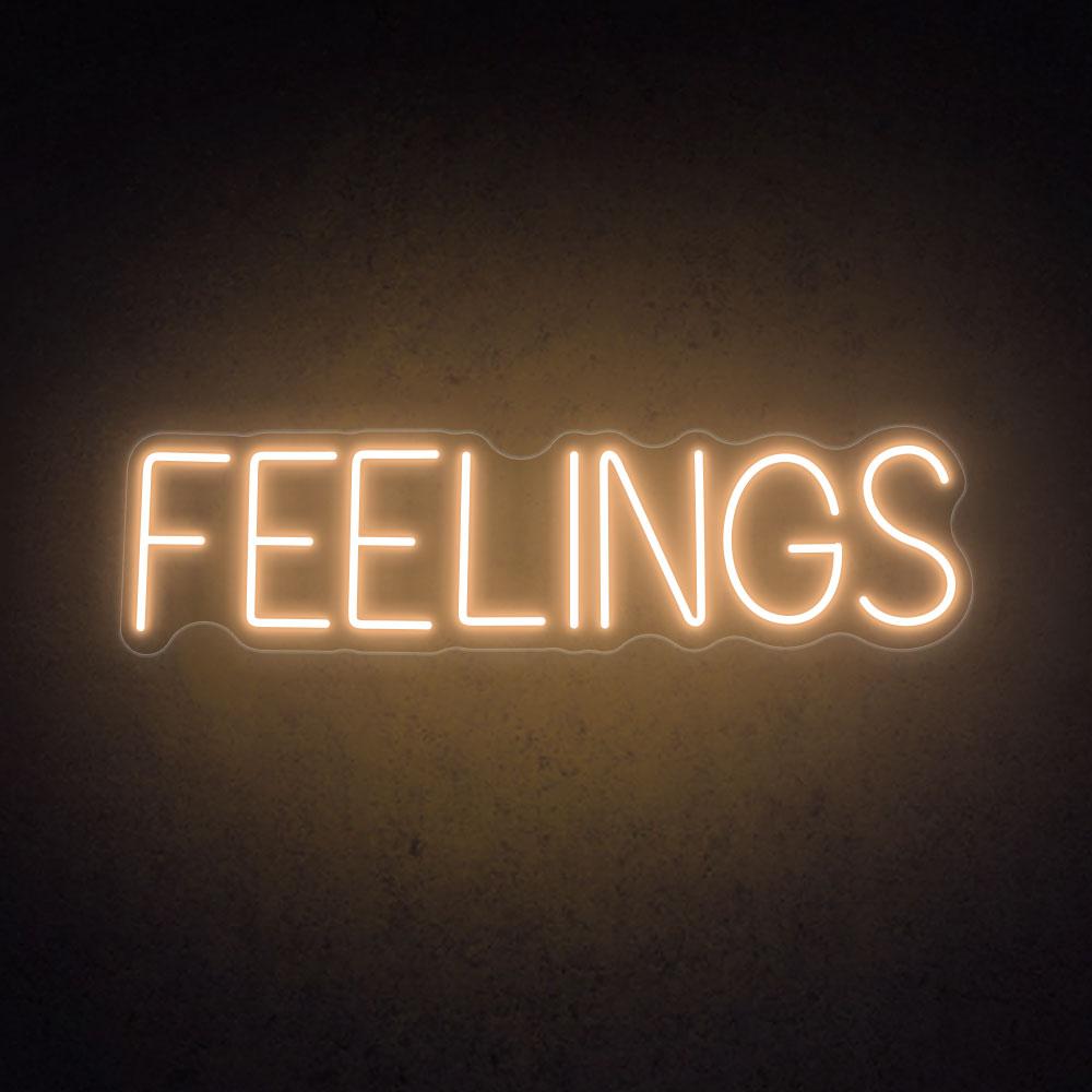 HDJSign - Feelings Word Neon Sign HDJ Sign