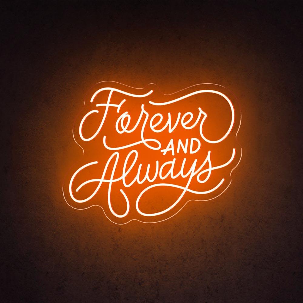 HDJSign - Forever And Always Wedding Neon Sign HDJ Sign