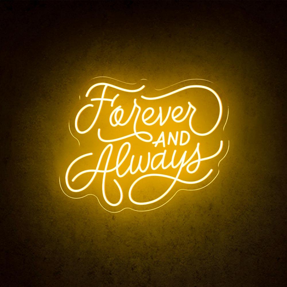 HDJSign - Forever And Always Wedding Neon Sign HDJ Sign