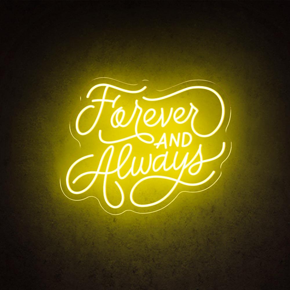 HDJSign - Forever And Always Wedding Neon Sign HDJ Sign