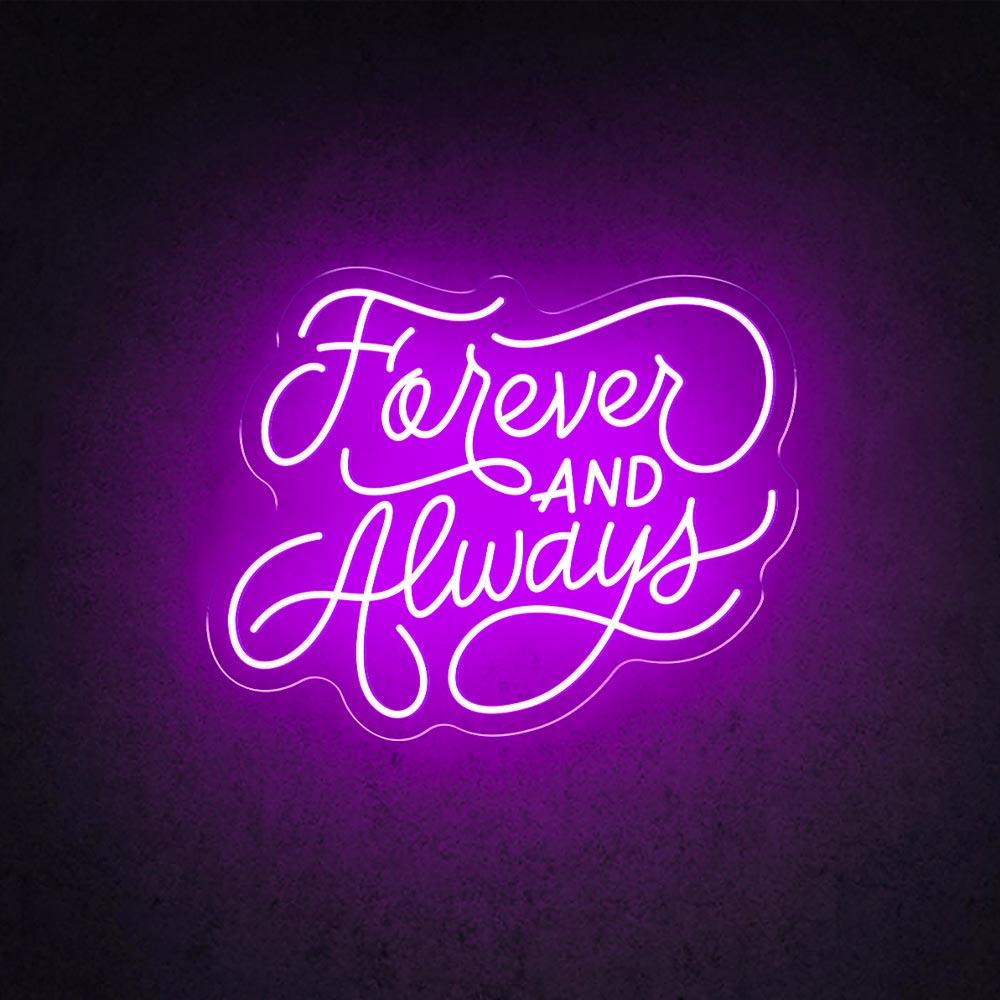 HDJSign - Forever And Always Wedding Neon Sign HDJ Sign