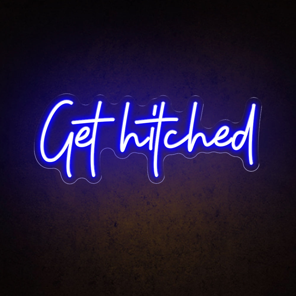 HDJSign - Get Hitched Wedding Neon Sign HDJ Sign