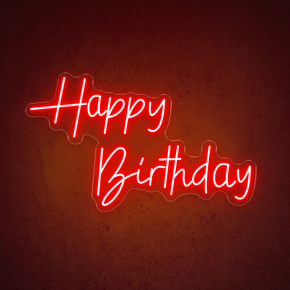 HDJSign - Happy Birthday Neon Sign HDJ Sign