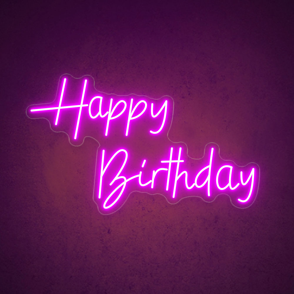 HDJSign - Happy Birthday Neon Sign HDJ Sign