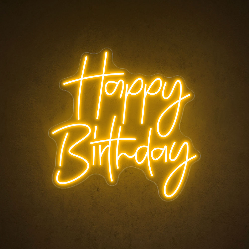 HDJSign - Happy Birthday Neon Sign HDJ Sign