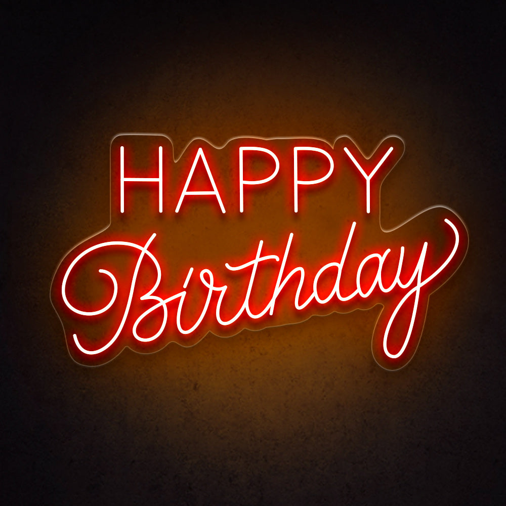 HDJSign - Happy Birthday Neon Sign HDJ Sign