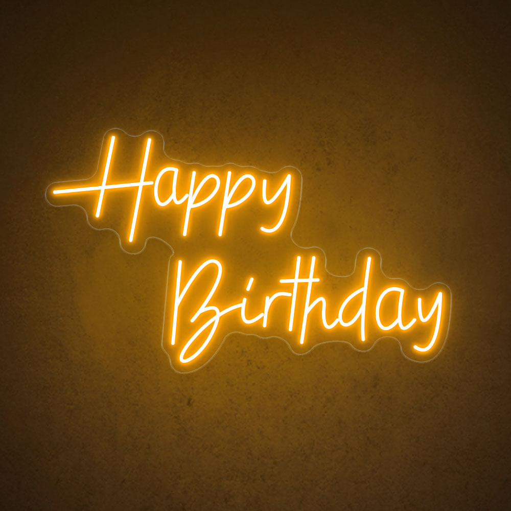 HDJSign - Happy Birthday Neon Sign HDJ Sign