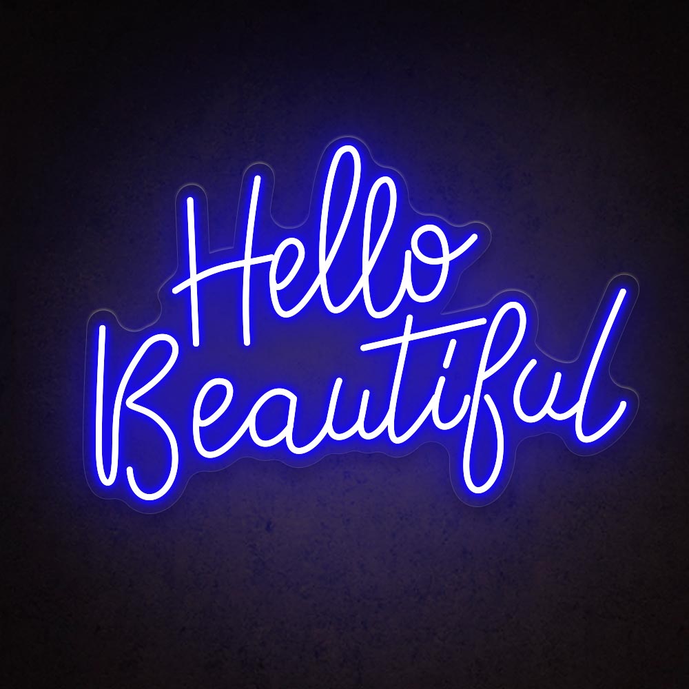 HDJSign - Hello Beautiful Salon Neon Sign HDJ Sign