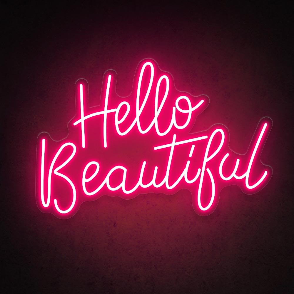 HDJSign - Hello Beautiful Salon Neon Sign HDJ Sign