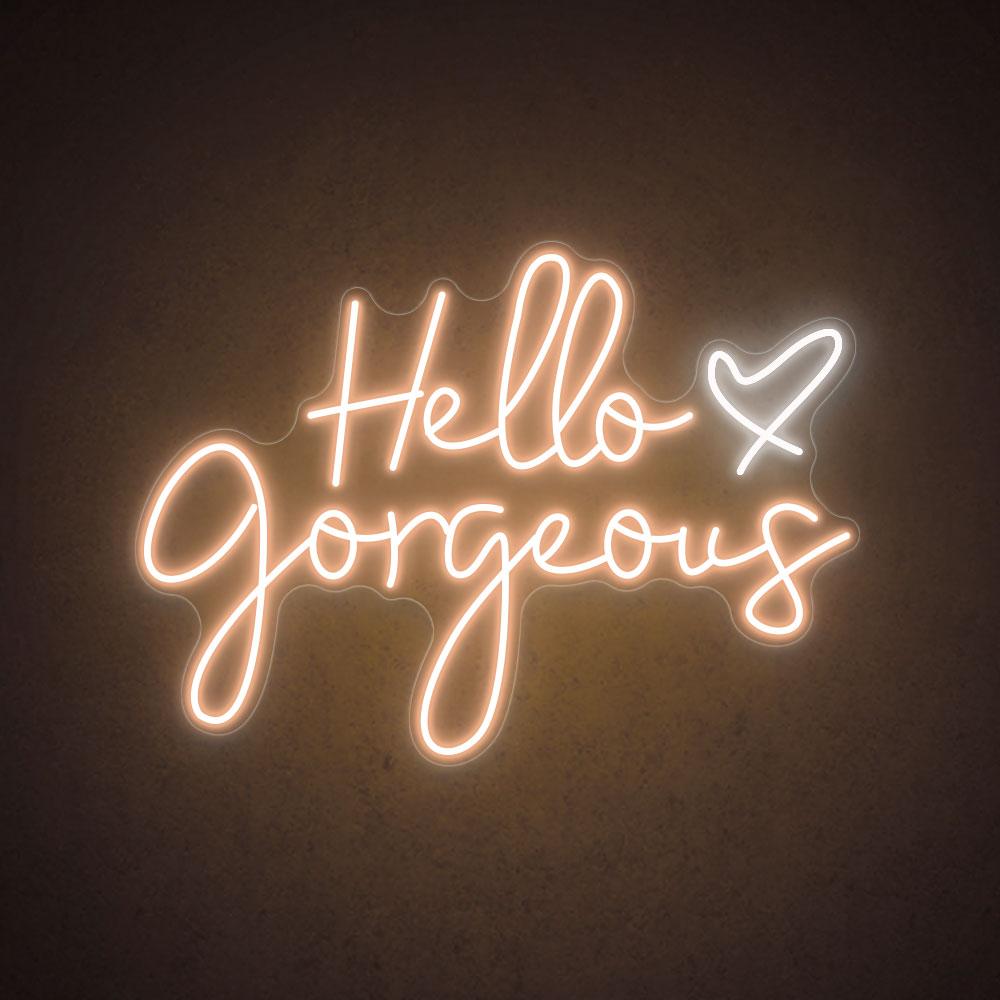 HDJSign - Hello Gorgeous Salon Neon Sign HDJ Sign